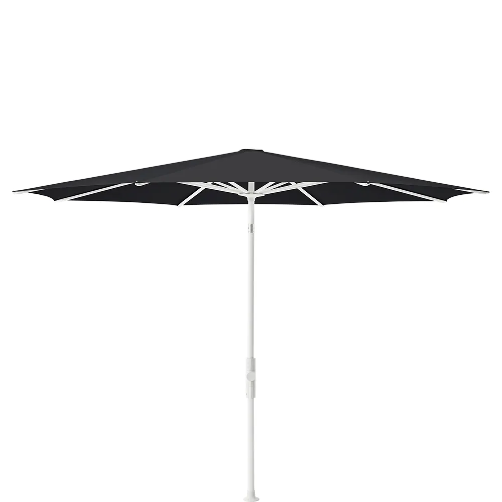 Glatz Twist 300 cm parasol matt white Kat.5 615 Black