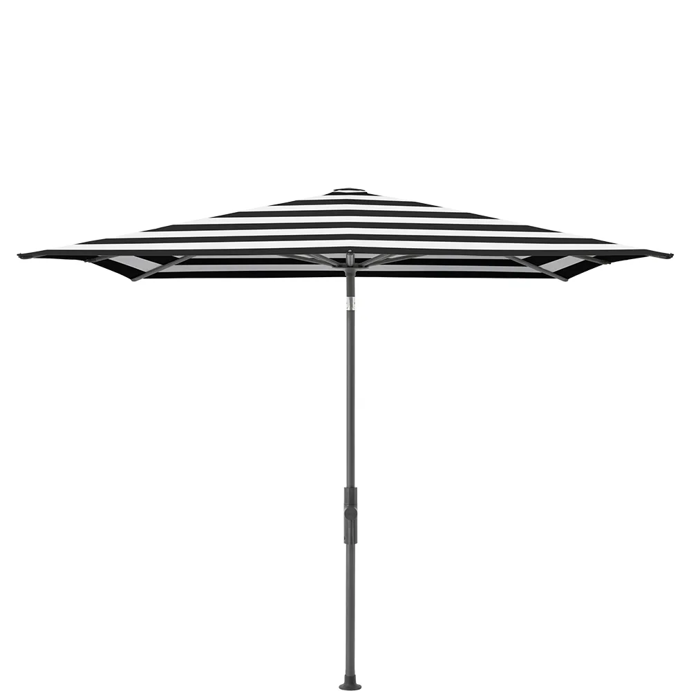 Glatz Twist parasol 240×240 cm anthracite Kat.5 810 Black Stripe