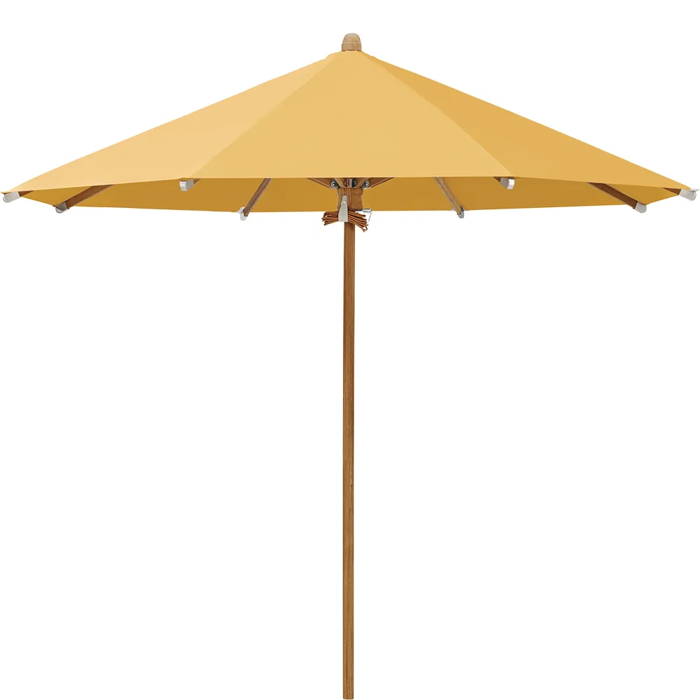 Glatz Teakwood parasol 350 cm Kat.5 617 Safran