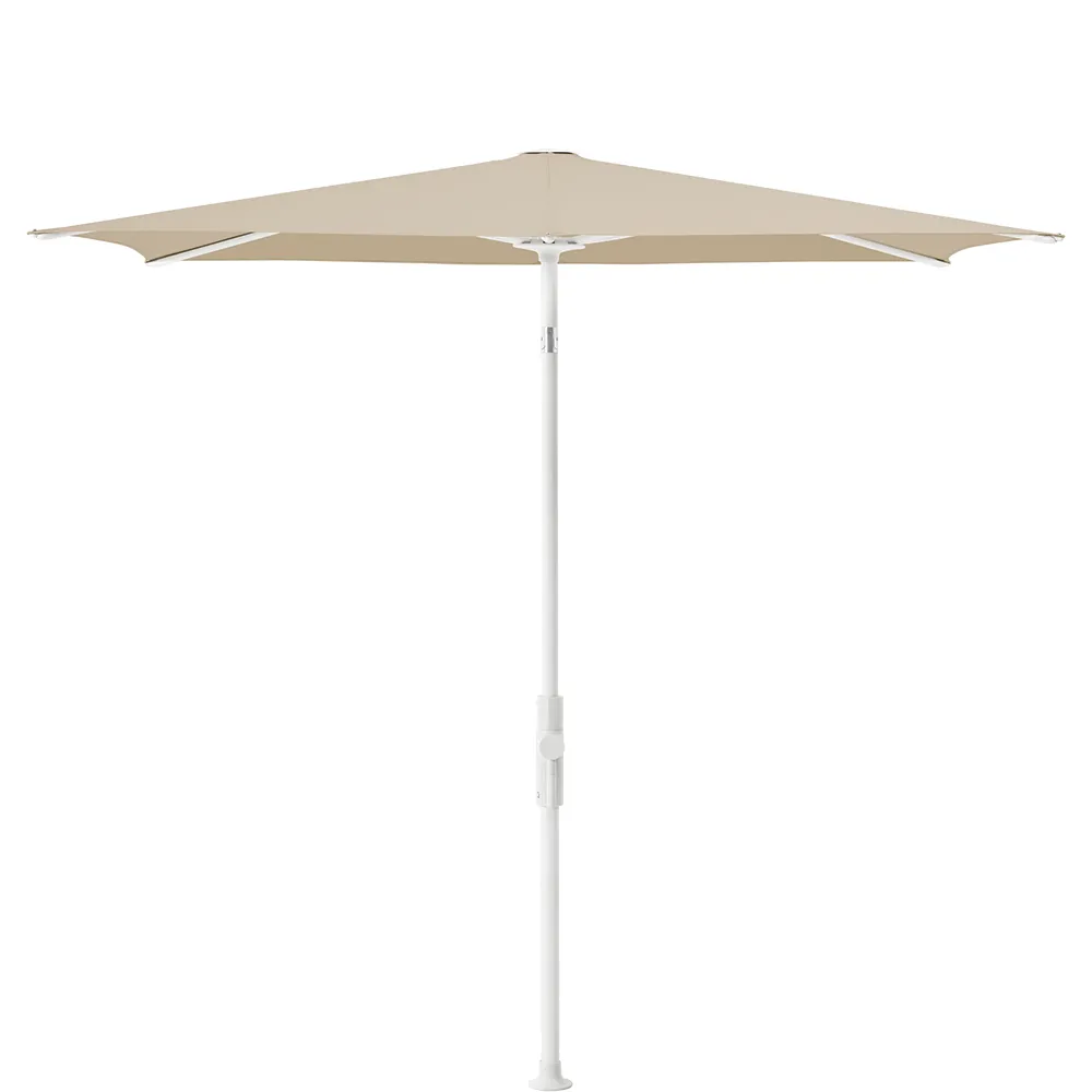 Glatz Twist parasol 210×150 cm matt white Kat.4 422 Cream