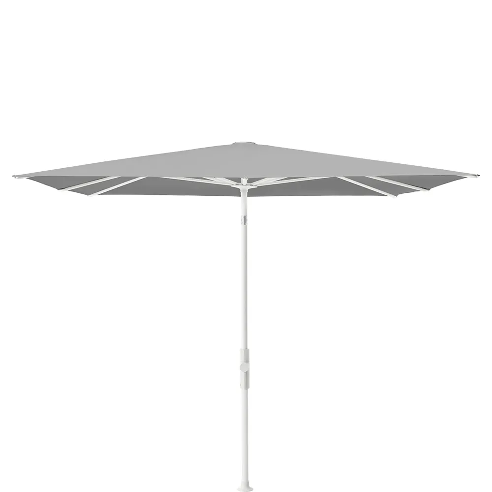 Glatz Twist parasol 240×240 cm matt white Kat.5 652 Silver