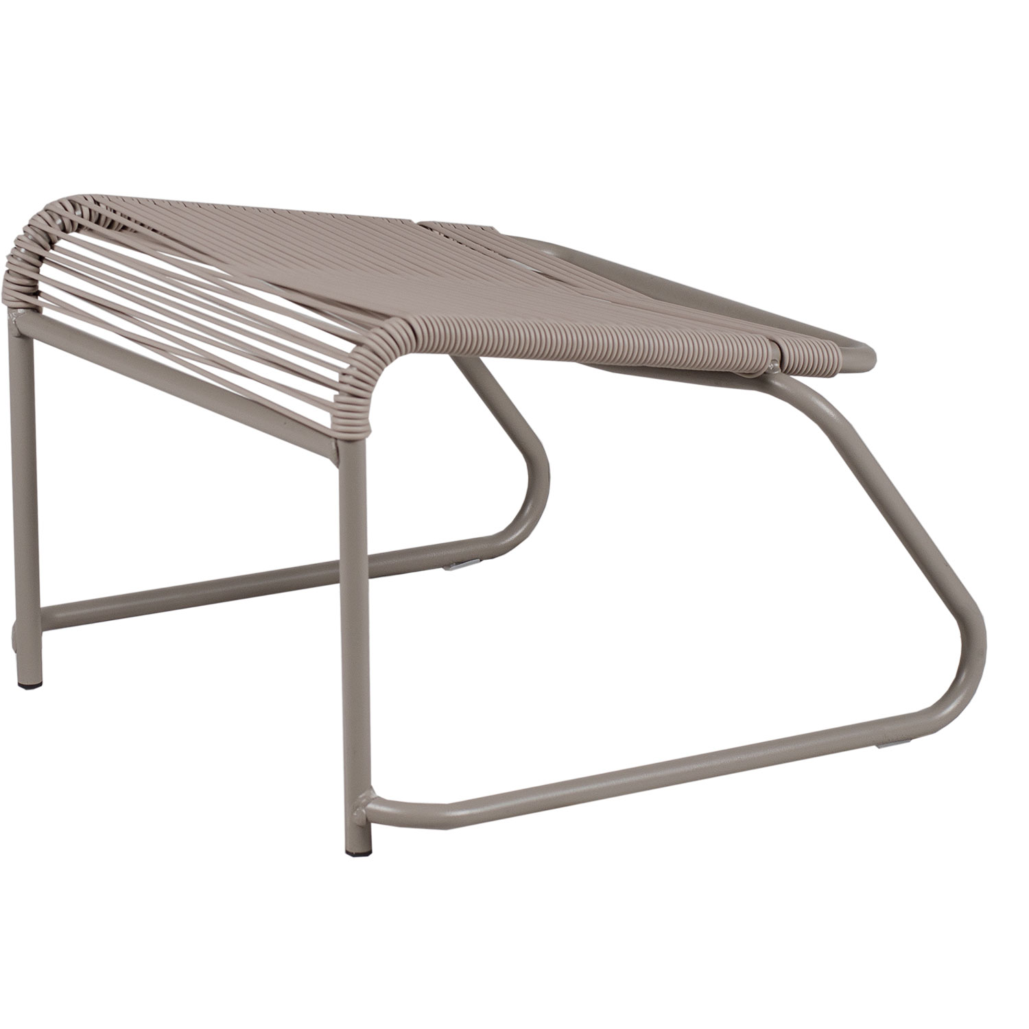 Fiam Lido footrest cappuchino/taupe aluminium