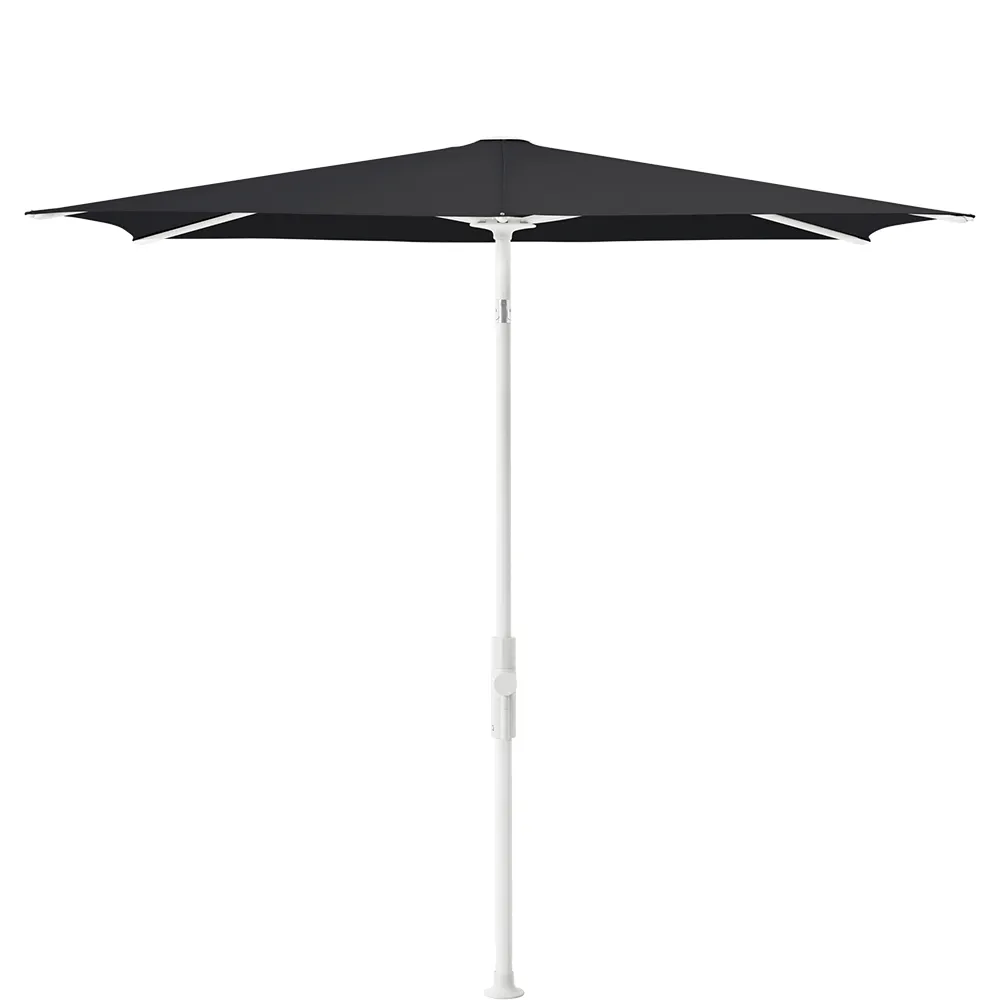 Glatz Twist parasol 210×150 cm matt white Kat.5 615 Black