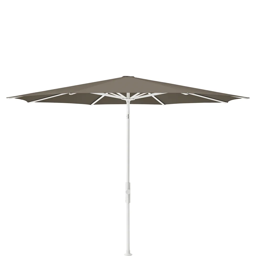 Glatz Twist 270 cm parasol matt white Kat.5 611 Sandstone