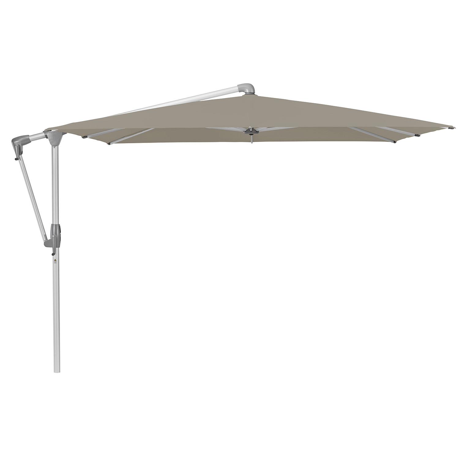 Glatz Sunwing Casa Frithængende Parasol 300×240 cm Kat.5 Anodiseret Alu/605 Clay Glatz