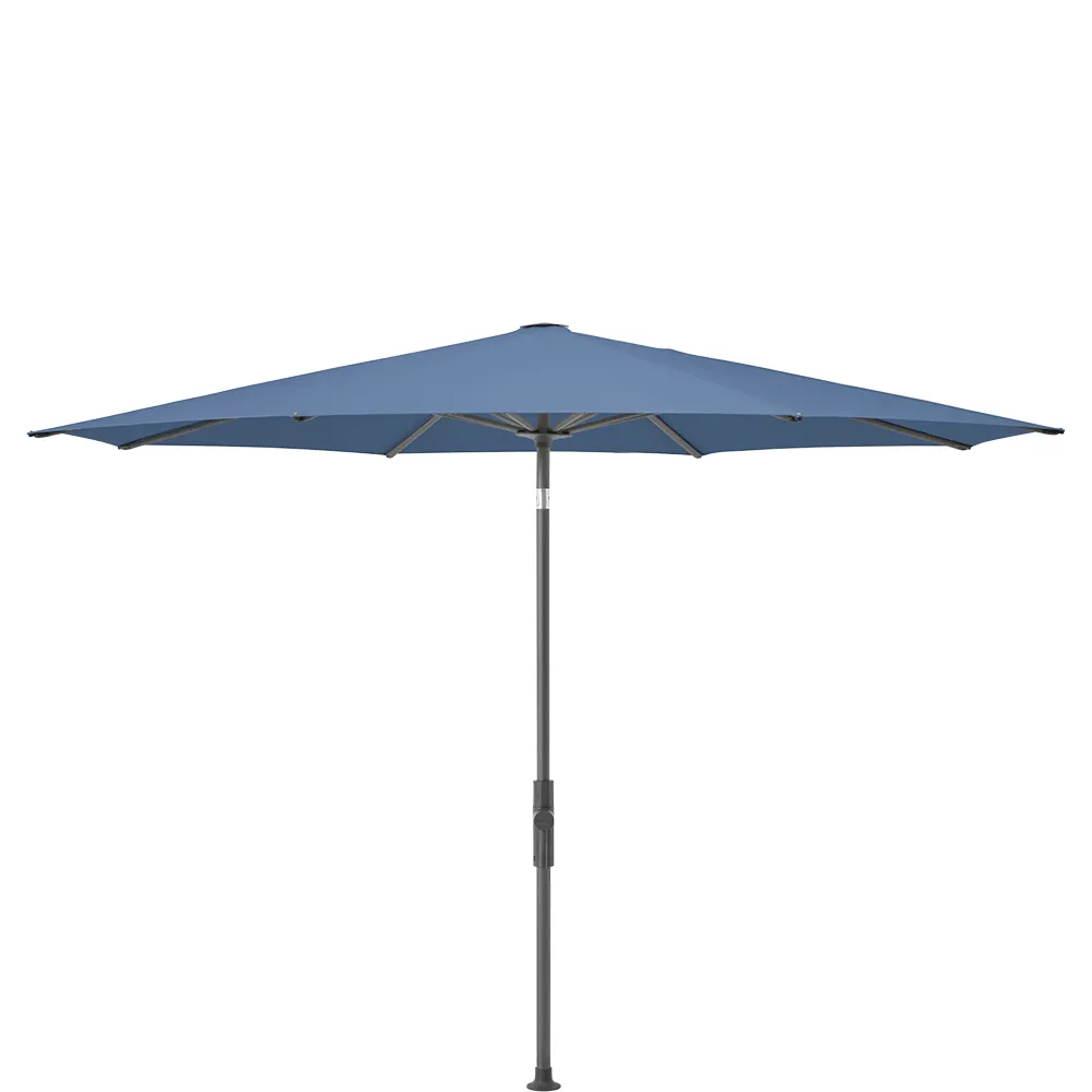 Glatz Twist parasol 270 cm anthracite Kat.4 418 Cobalt