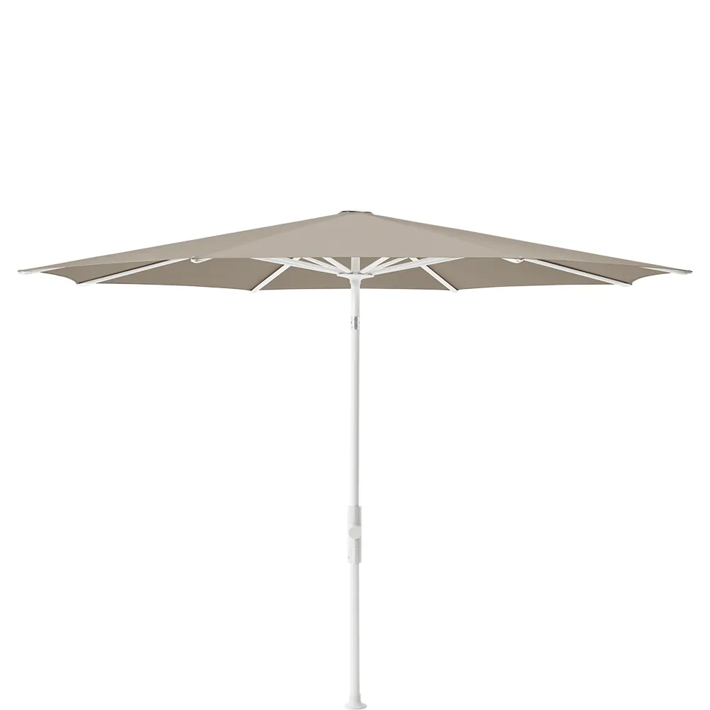 Glatz Twist 270 cm parasol matt white Kat.5 605 Clay