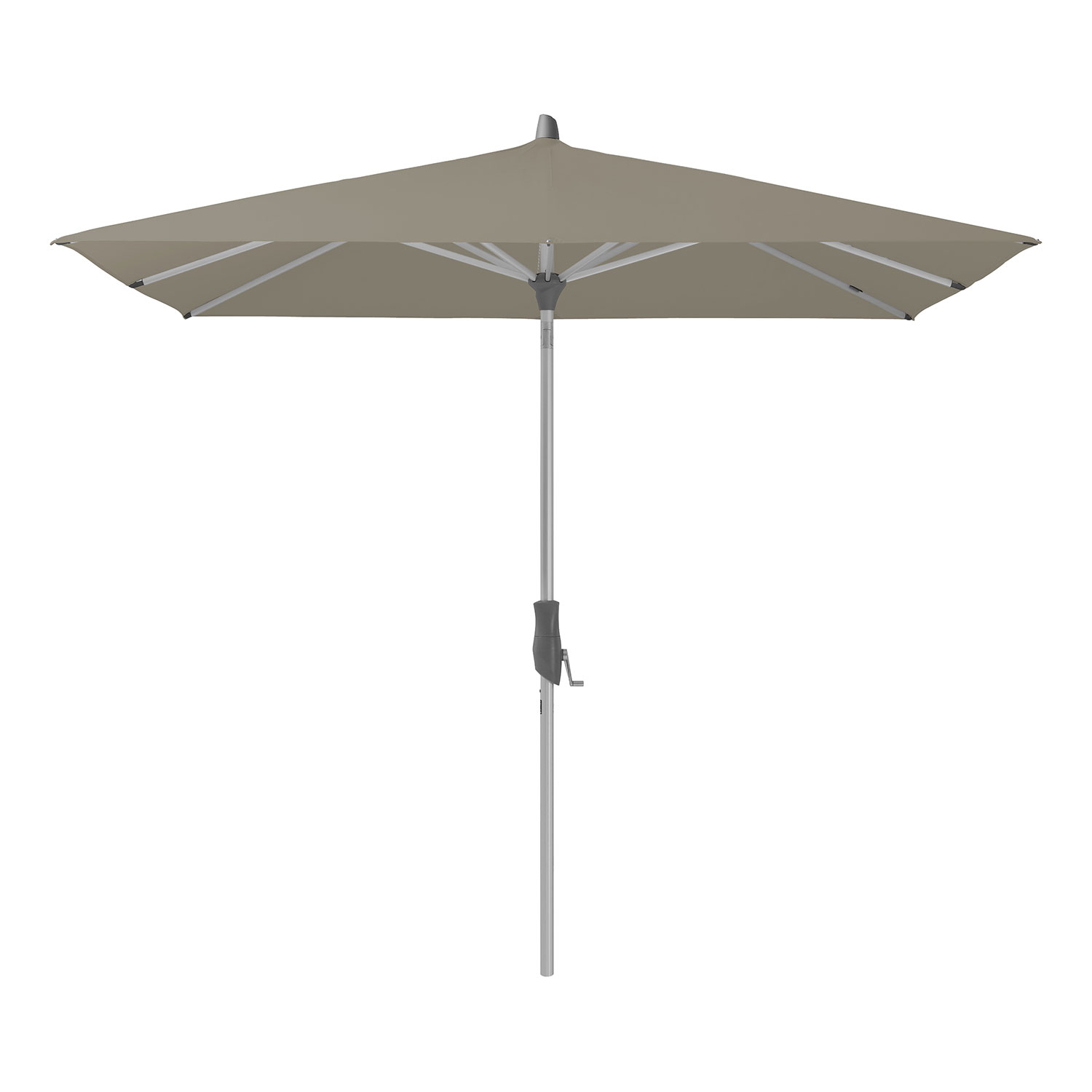 Glatz Alu-Twist Parasol 240×240 cm Kat.4 461 Taupe Glatz