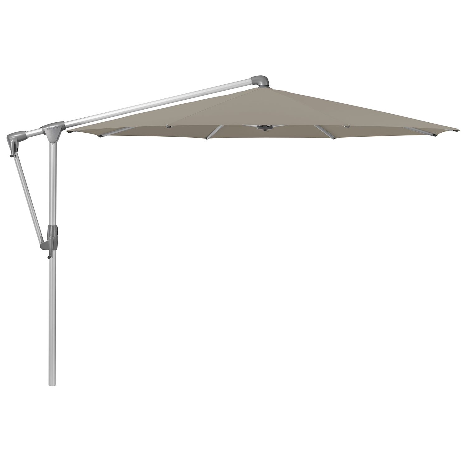 Glatz Sunwing Casa Frithængende Parasol 300 cm Kat.5 Anodiseret Alu/611 Sandstone Glatz