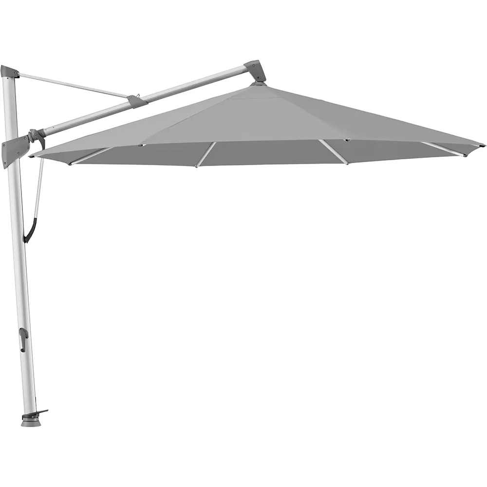 Glatz Sombrano S+ frithængende parasol 350 cm anodiseret aluminium Kat.5 509 Slate