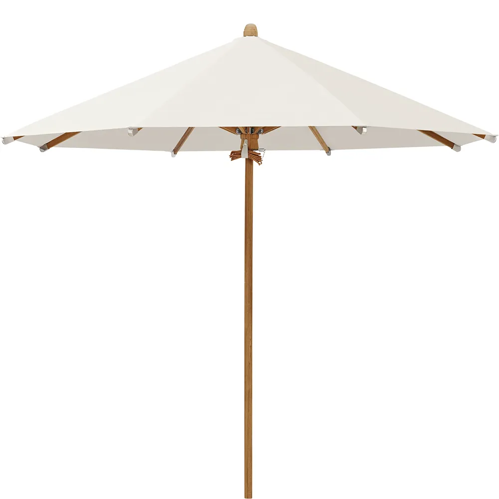 Glatz Teakwood parasol 350 cm Kat.4 453 Vanilla