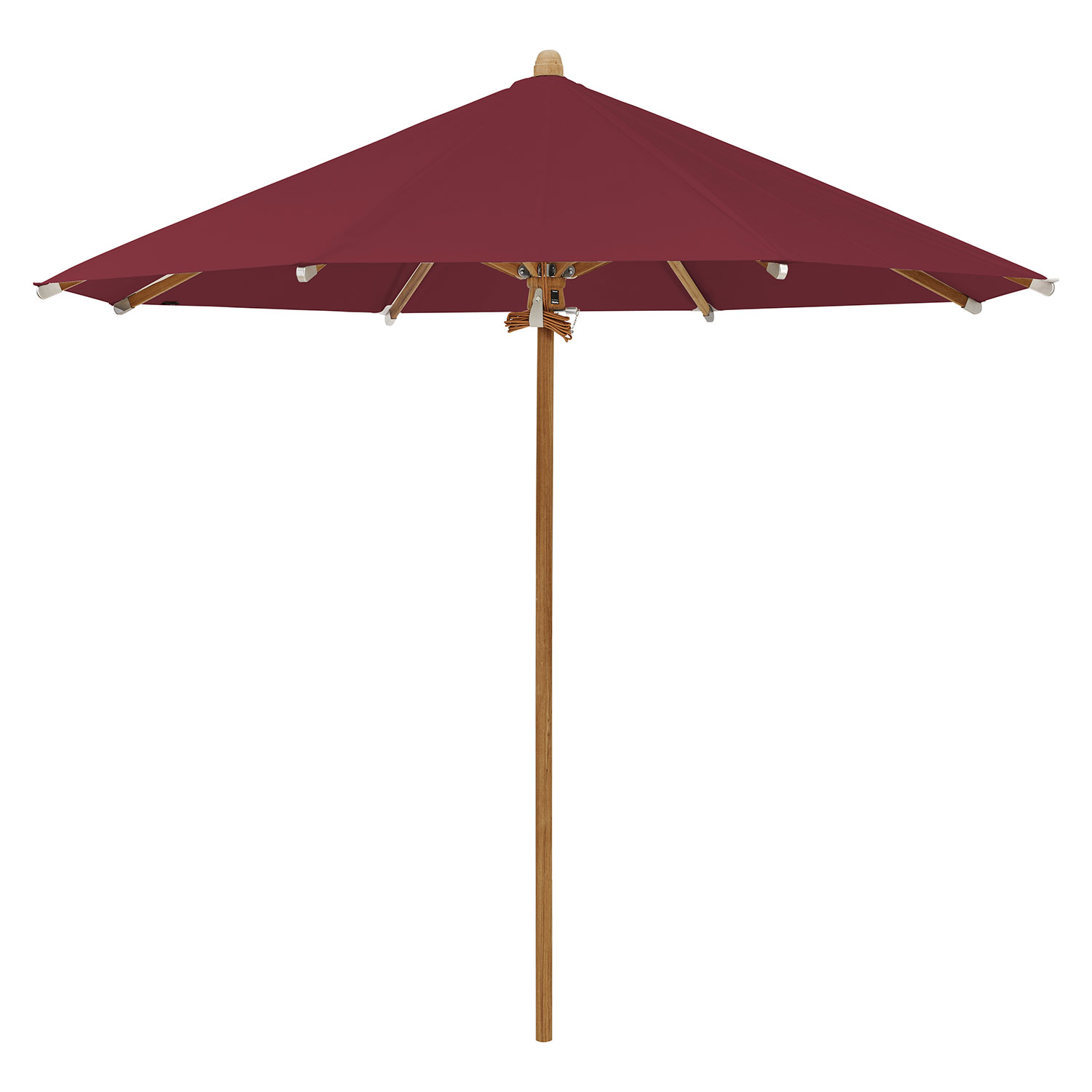 Glatz Teakwood Parasol 300 cm Kat.5 645 Burgundy Glatz