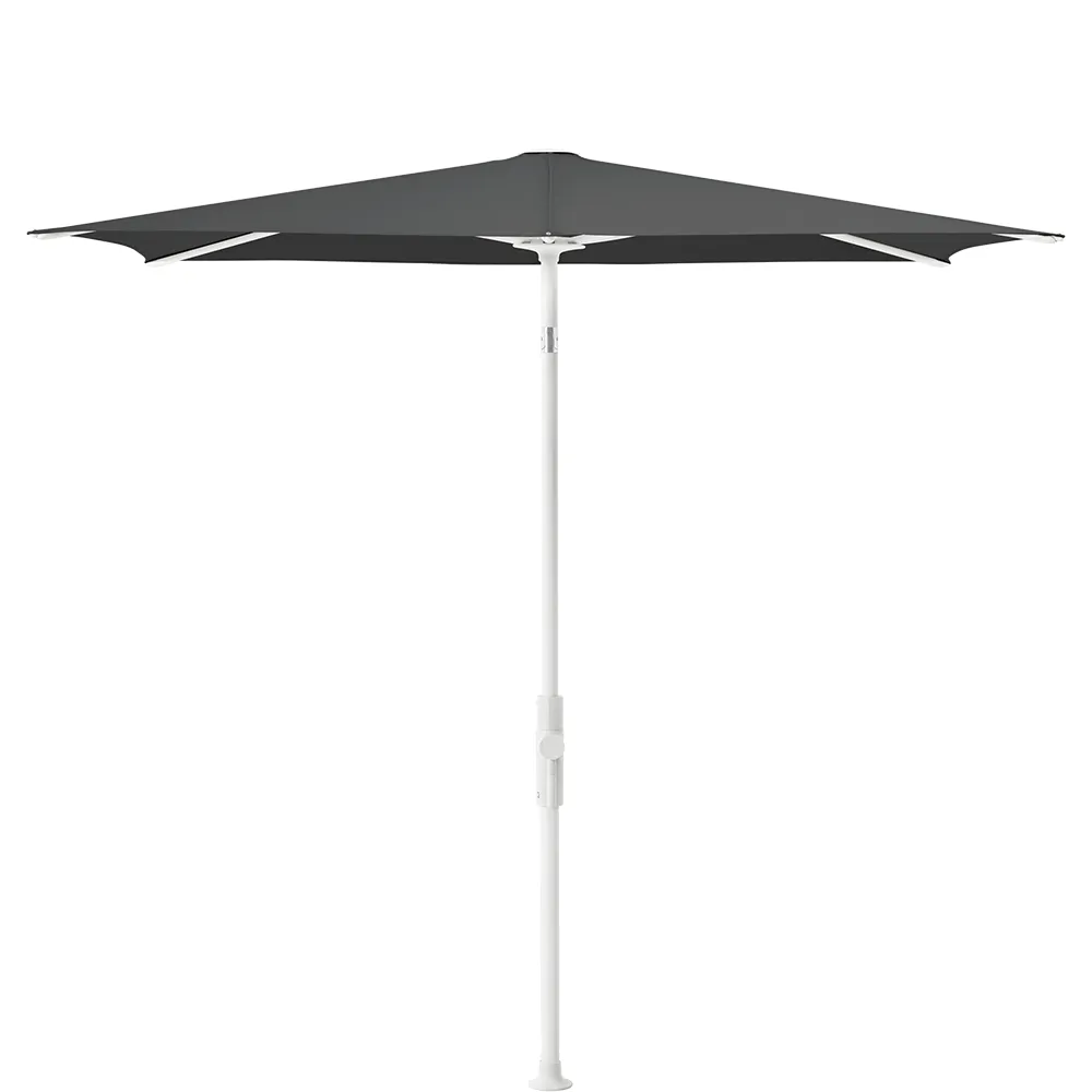 Glatz Twist parasol 250×200 cm matt white Kat.5 669 Carbone