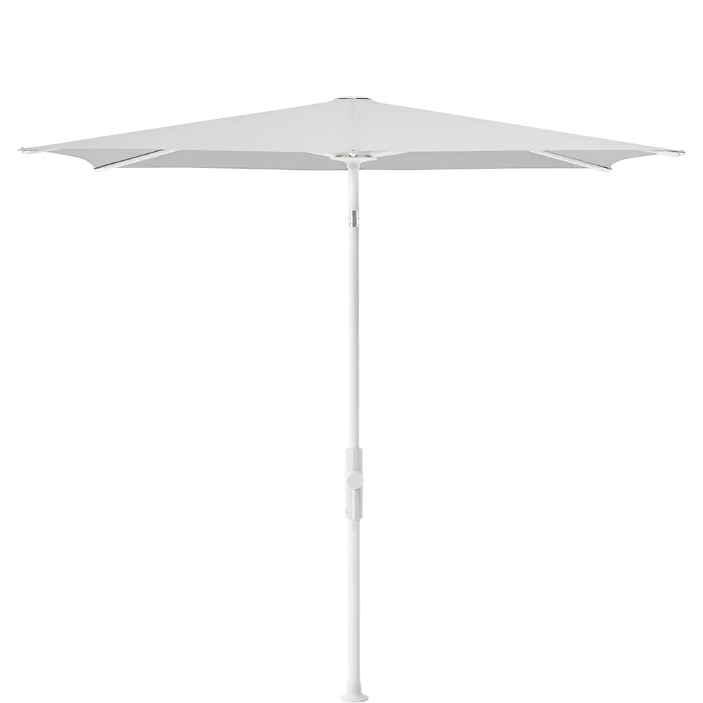 Glatz Twist parasol 210×150 cm matt white Kat.5 550 Cement