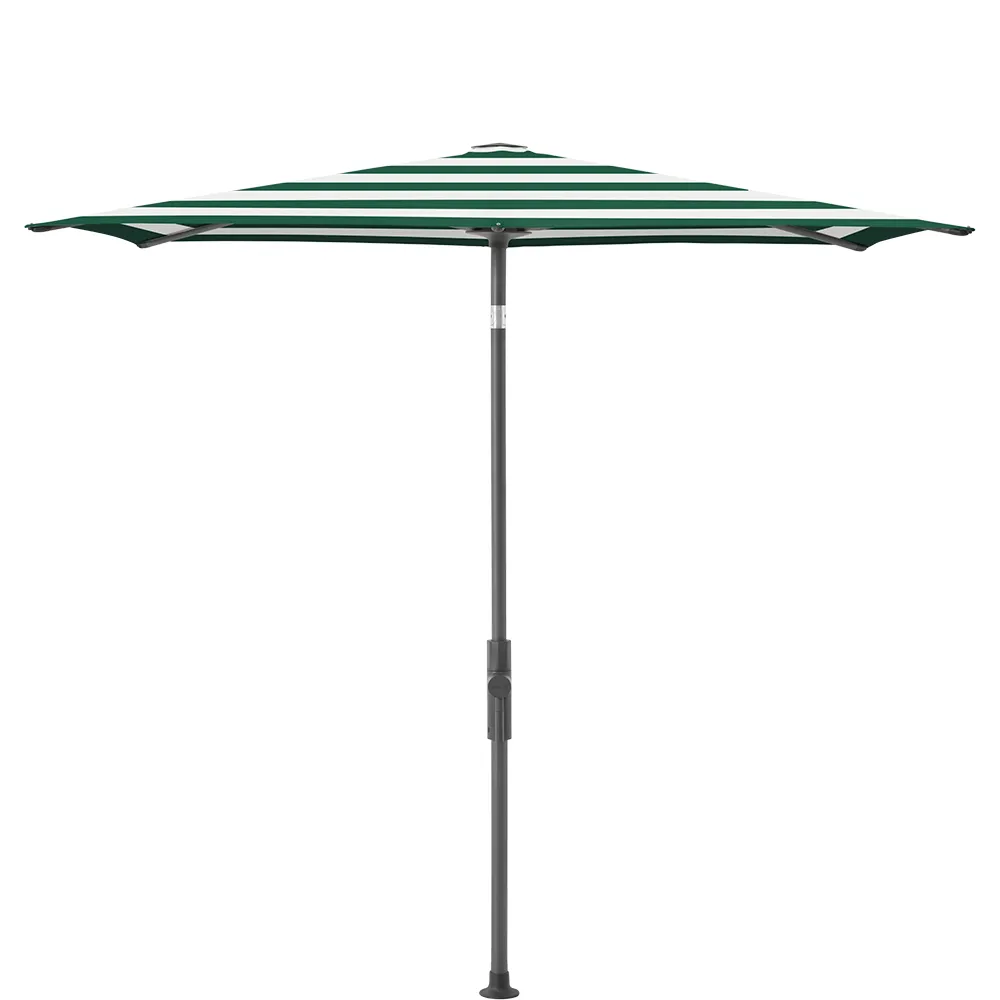 Glatz Twist parasol 210×150 cm anthracite Kat.5 589 Green Stripe