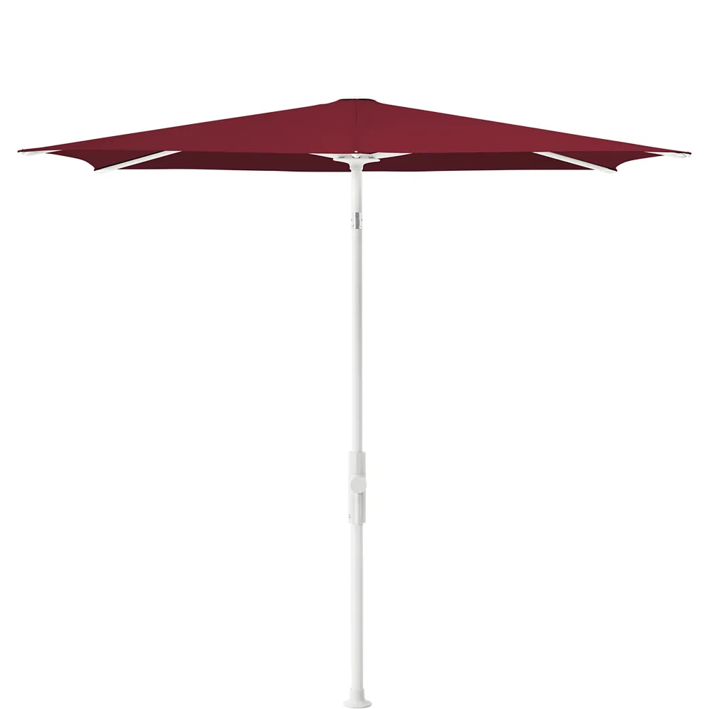 Glatz Twist parasol 250×200 cm matt white Kat.5 645 Burgundy