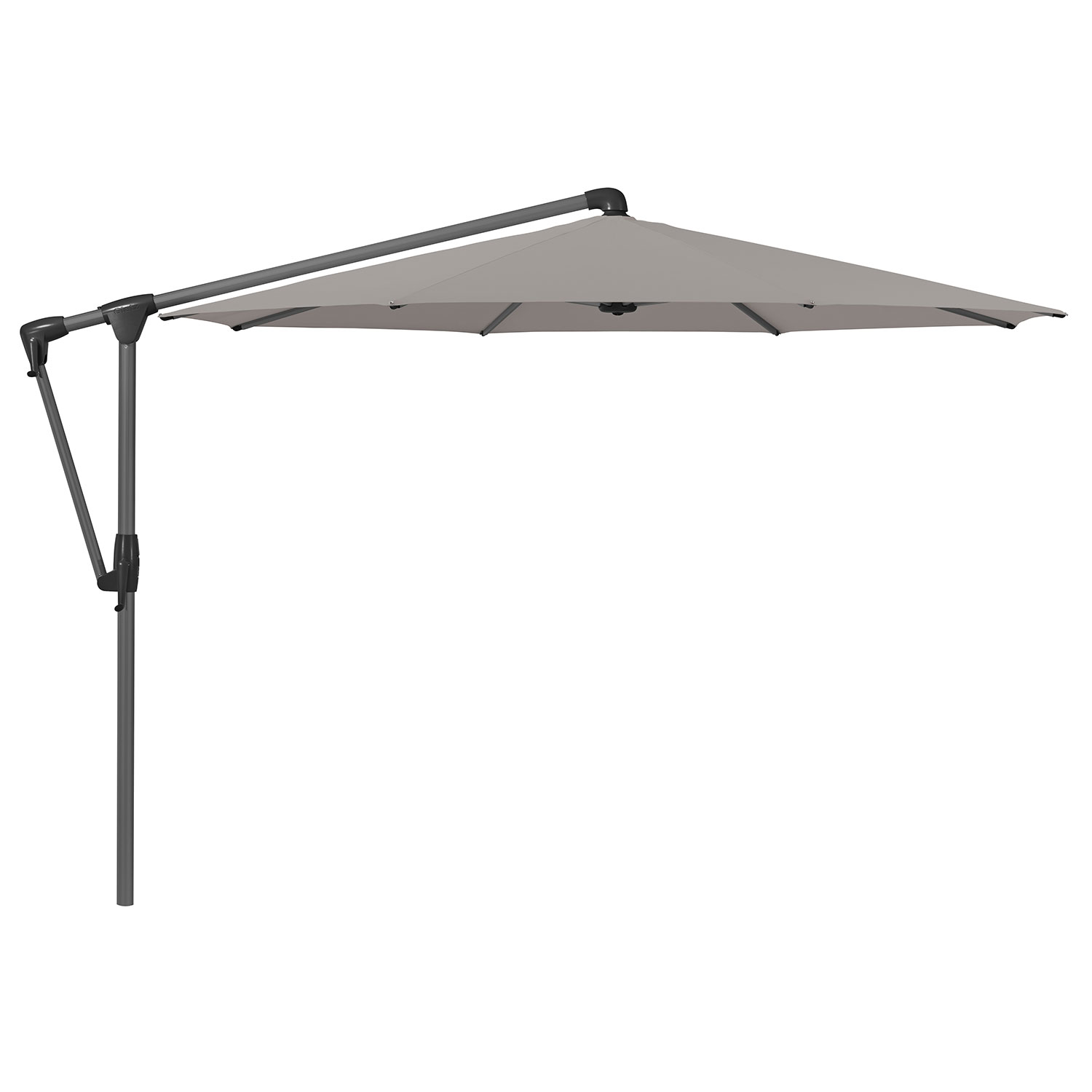 Glatz Sunwing Casa Frithængende Parasol 330 cm Kat.5 Antracit Alu/686 Urban Clay Glatz