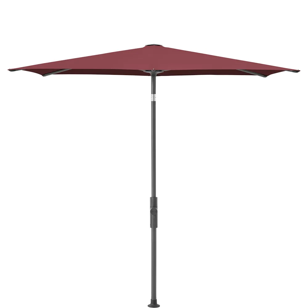 Glatz Twist parasol 210×150 cm anthracite Kat.5 644 Merlot