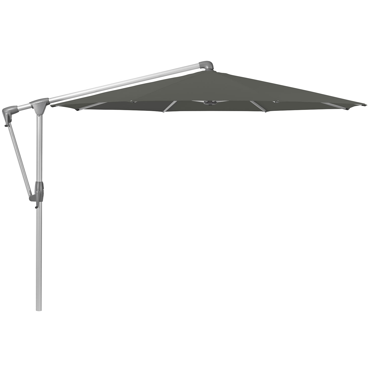 Glatz Sunwing Casa Frithængende Parasol 300 cm Kat.5 Anodiseret Alu/669 Carbone Glatz