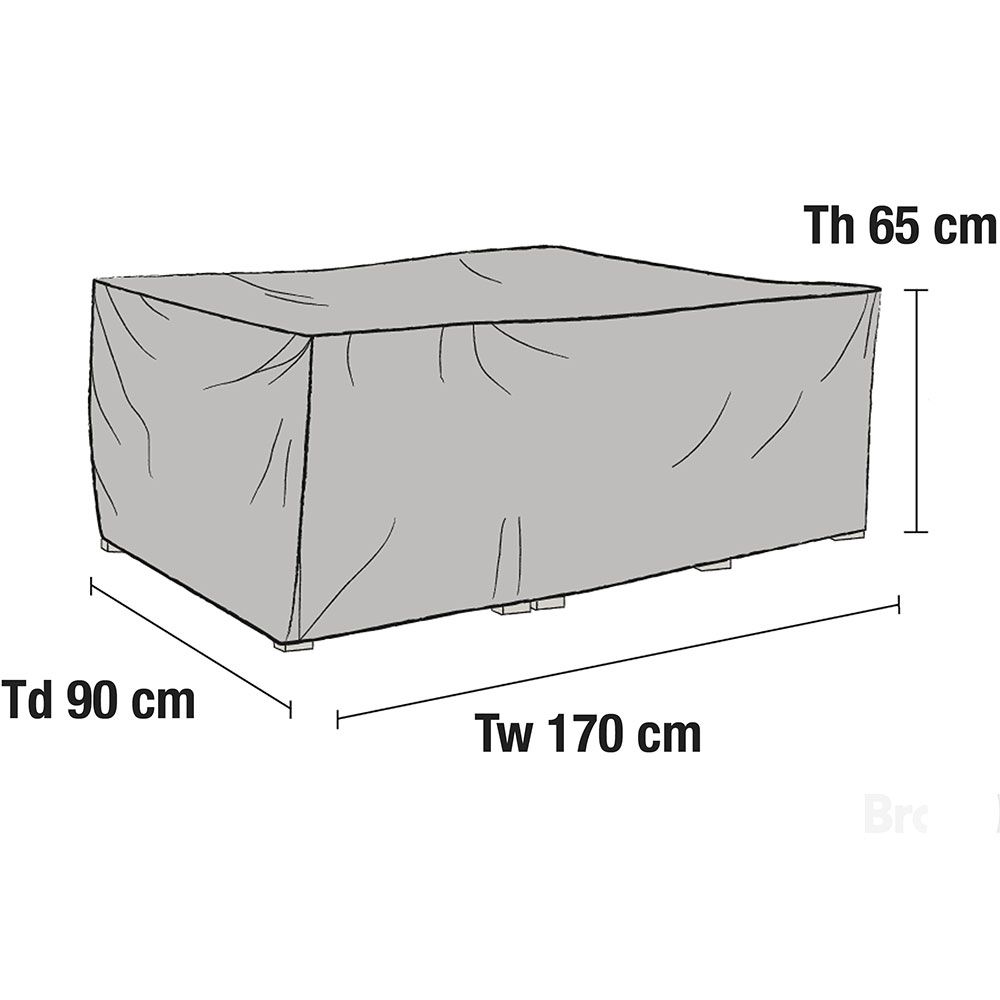 Brafab Møbelovertræk 90×170 cm Højde 65 cm Grå Brafab