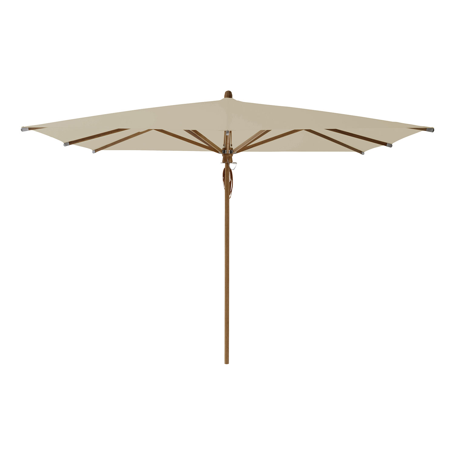 Glatz Teakwood Parasol 330×330 cm Kat.4 422 Cream Glatz