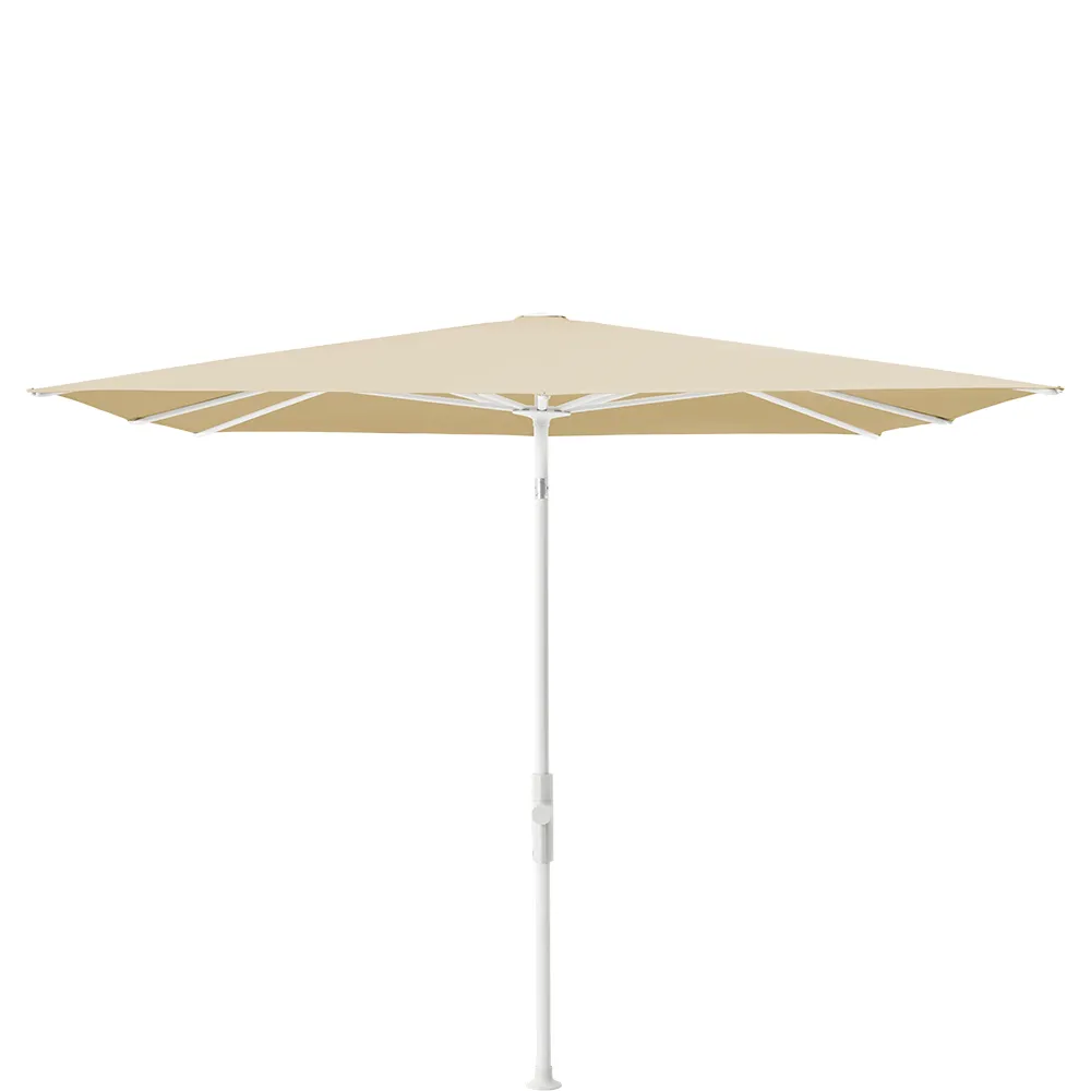 Glatz Twist parasol 240×240 cm matt white Kat.5 526 Bamboo