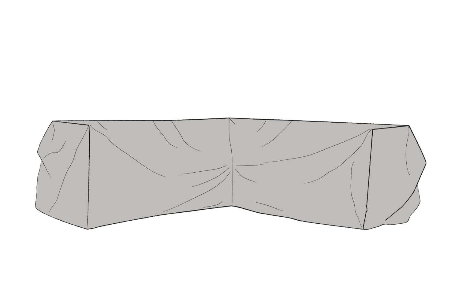 Brafab Møbelovertræk Hjørnesofa 102×257 cm Grå Brafab