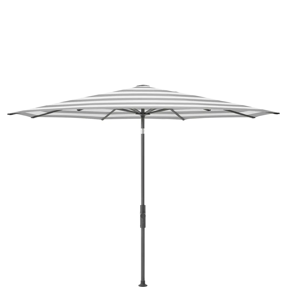 Glatz Twist parasol 270 cm anthracite Kat.5 555 Grey Stripe
