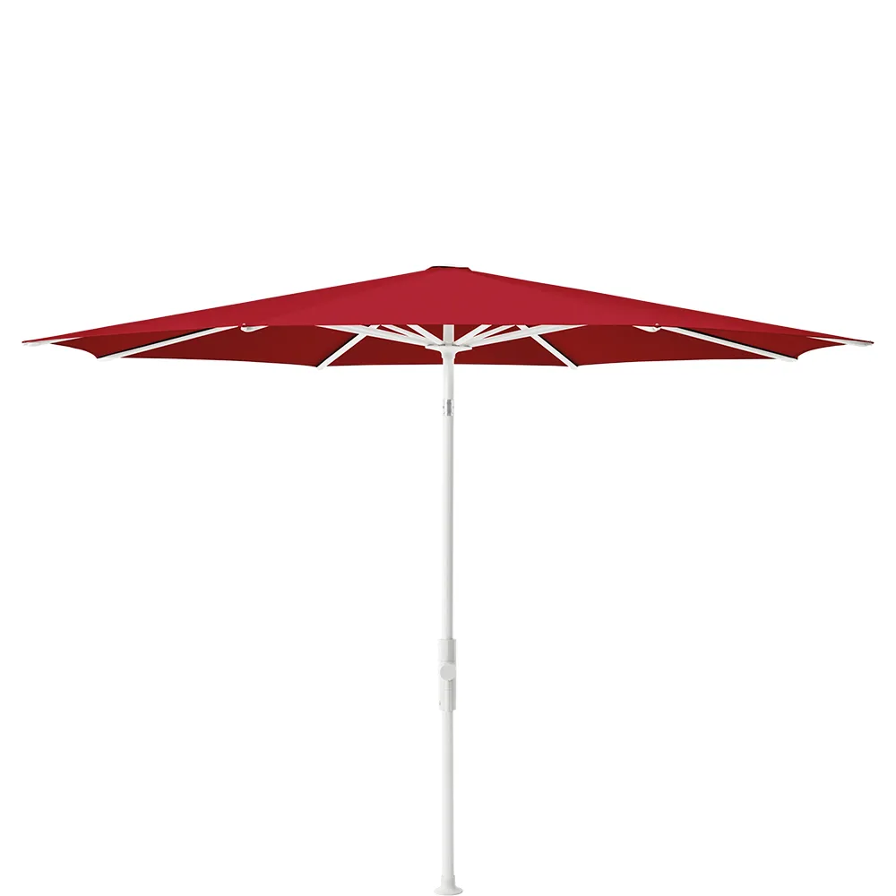 Glatz Twist 330 cm parasol matt white Kat.5 646 Rubino