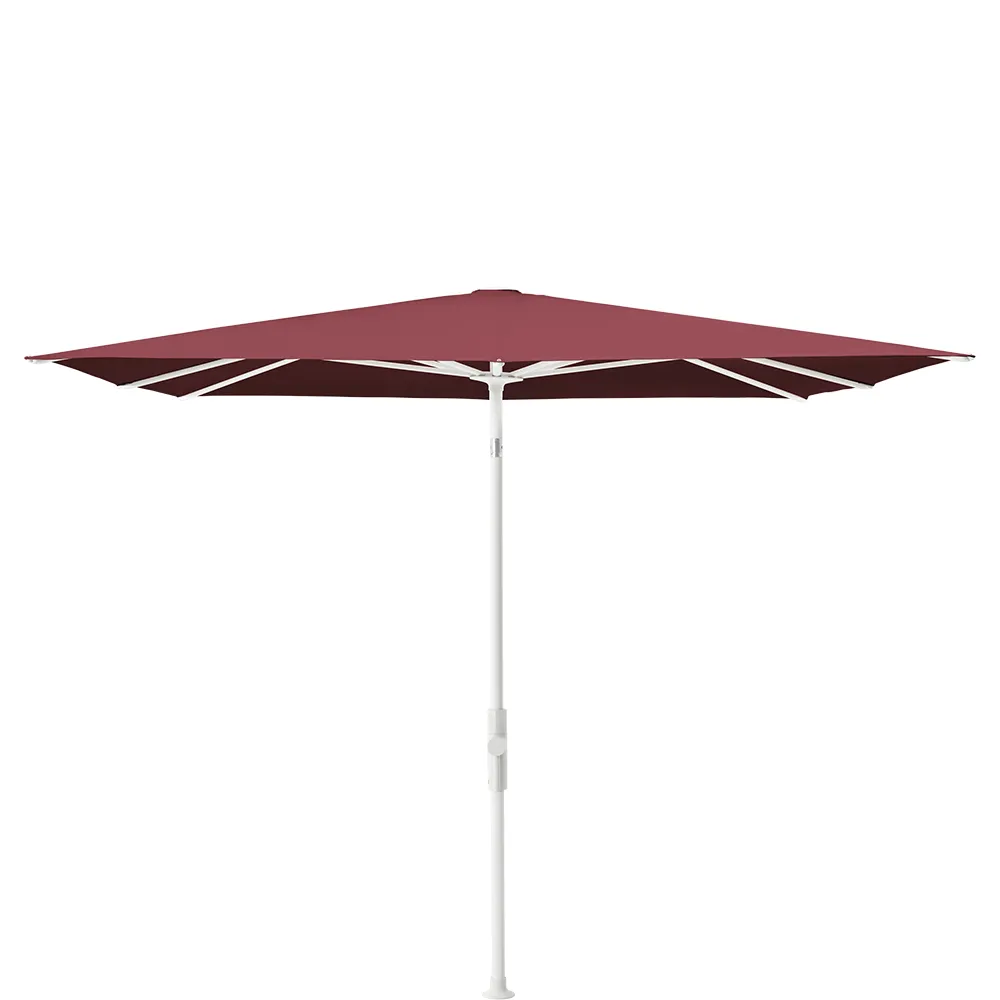 Glatz Twist parasol 240×240 cm matt white Kat.5 644 Merlot