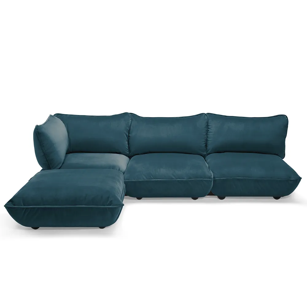 Fatboy Sumo Hjørnesofa Velvet Recycled Petrol