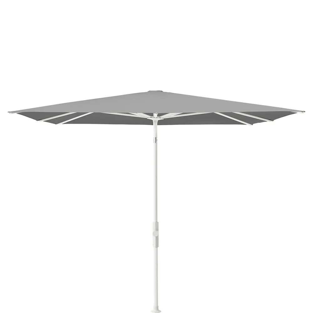 Glatz Twist parasol 240×240 cm matt white Kat.5 509 Slate