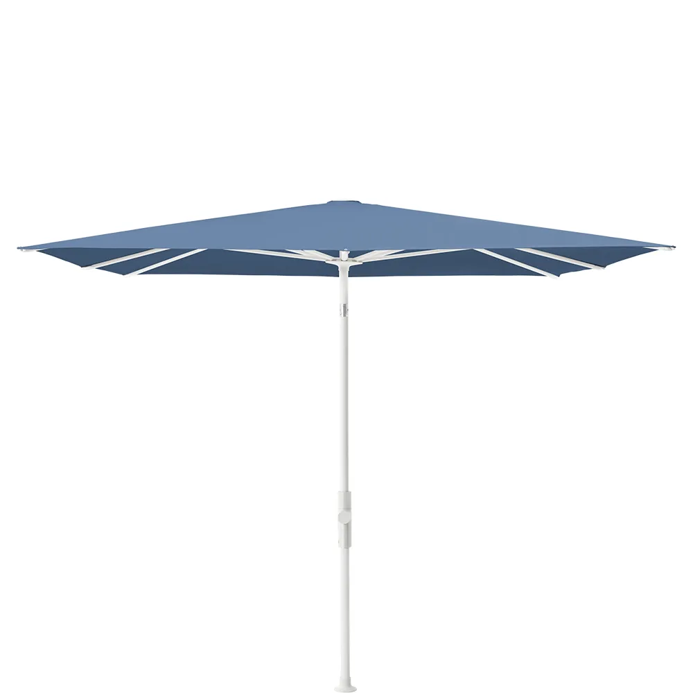 Glatz Twist parasol 240×240 cm matt white Kat.4 418 Cobalt