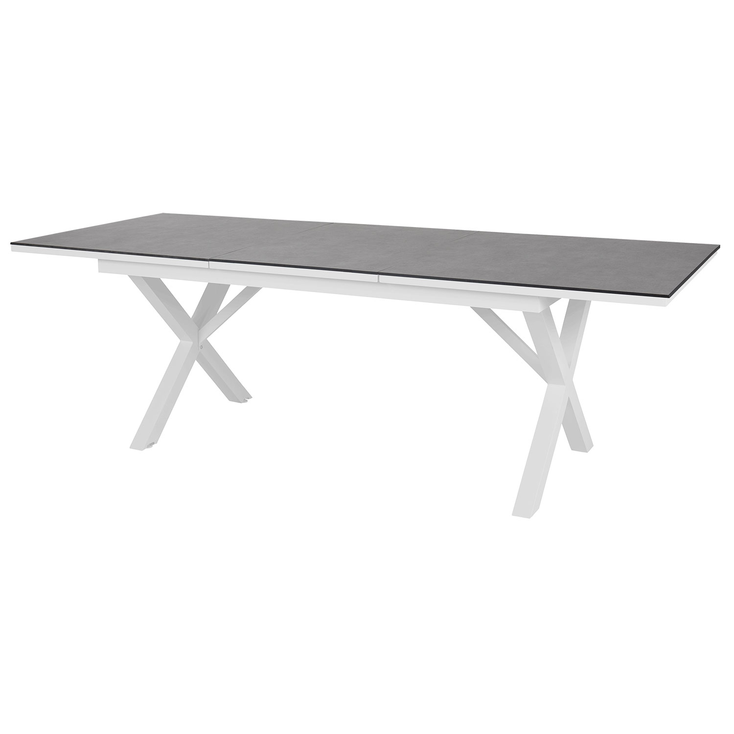 Brafab Hillmond Spisebord 100×166-226 cm hvid/grå