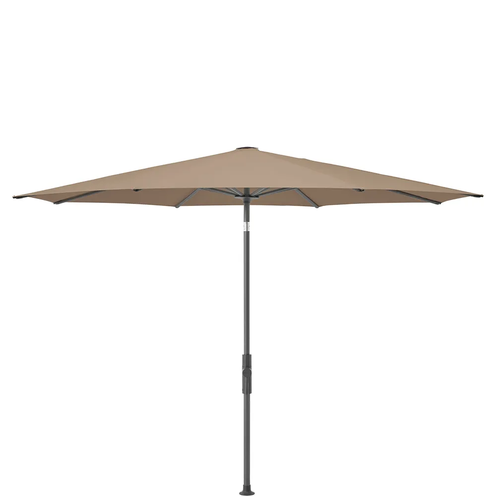 Glatz Twist parasol 300 cm anthracite Kat.5 650 Camel