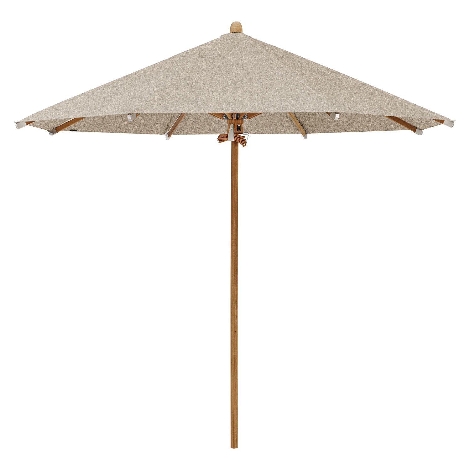 Glatz Teakwood Parasol 300 cm Kat.5 650 Camel Glatz