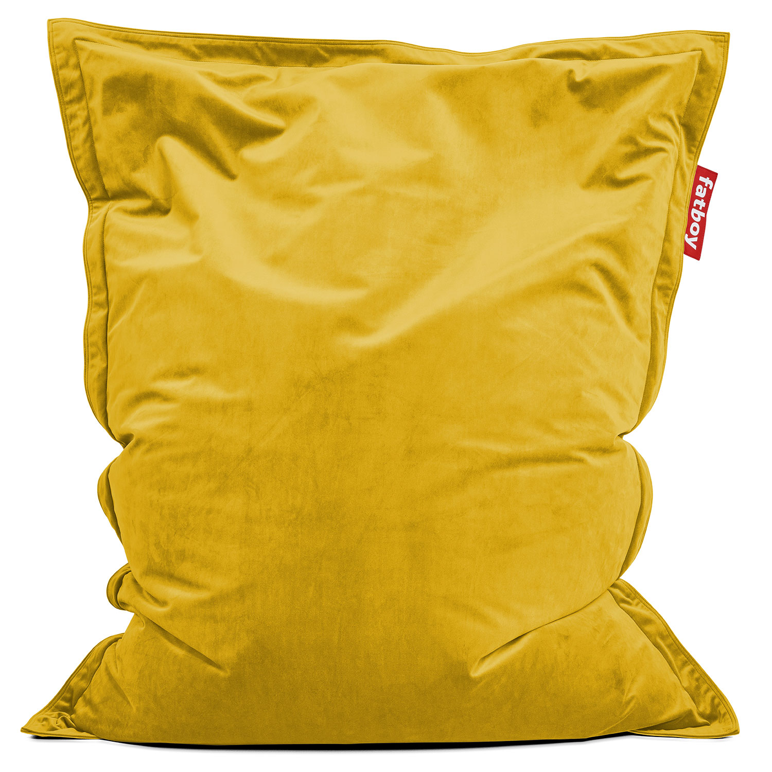 Fatboy Original Sækkestol slim velvet recycled gold honey