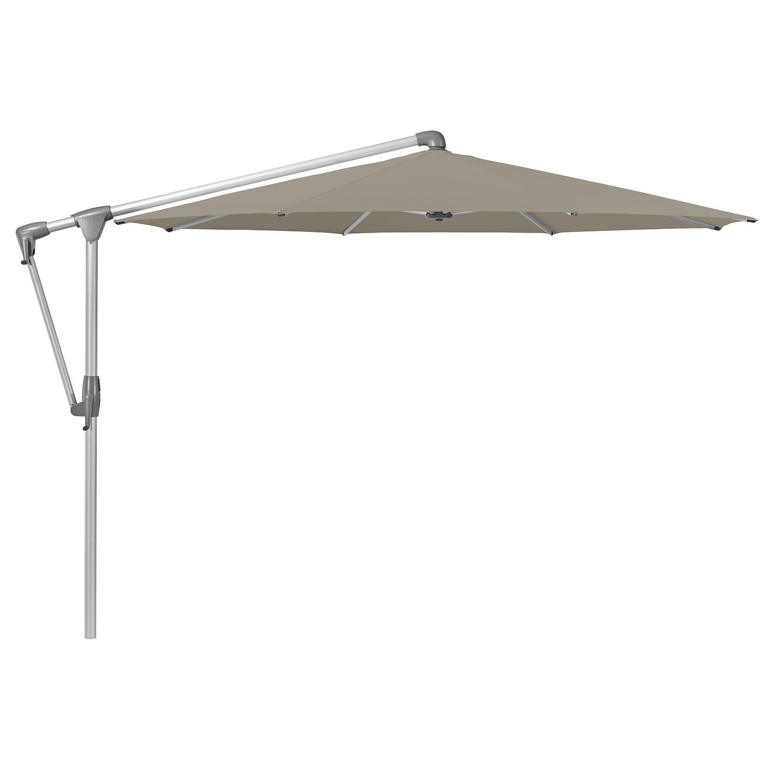 Glatz Sunwing Casa Frithængende Parasol 300 cm Kat.5 Anodiseret Alu/605 Clay Glatz