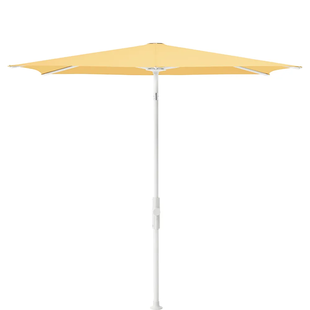 Glatz Twist parasol 250×200 cm matt white Kat.4 438 Straw