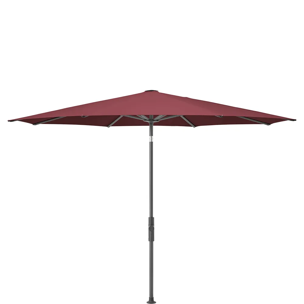 Glatz Twist parasol 330 cm anthracite Kat.5 644 Merlot