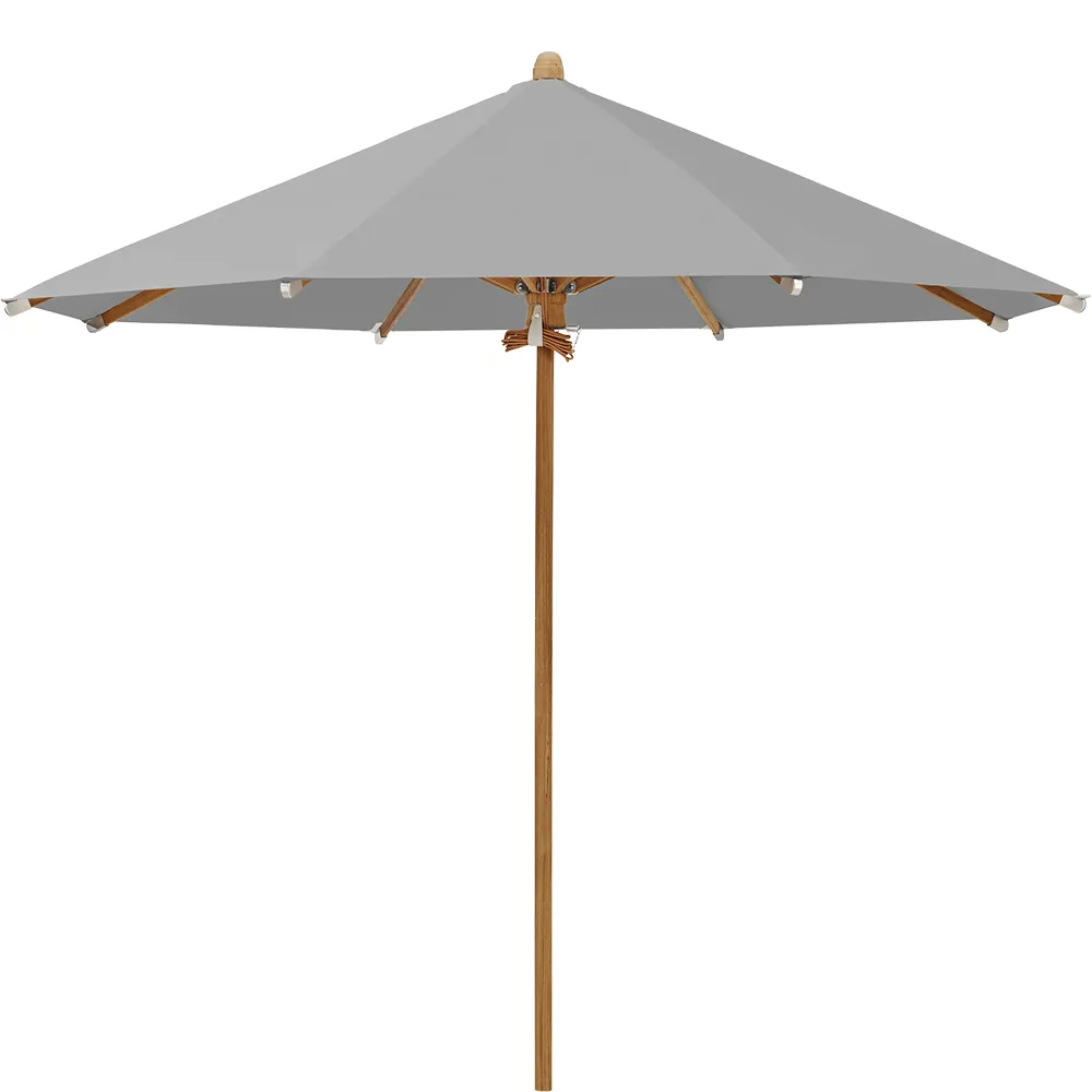 Glatz Teakwood parasol 300 cm Kat.5 652 Silver