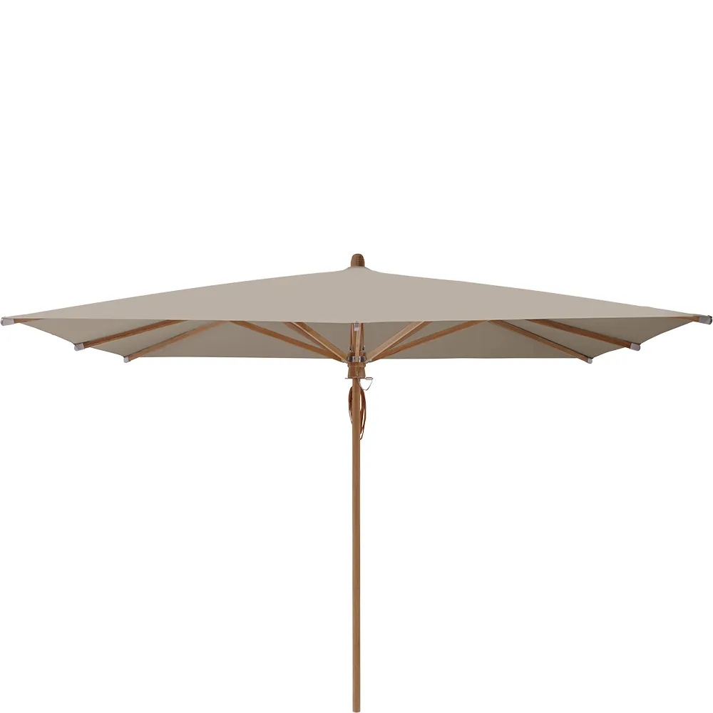 Glatz Teakwood parasoll 330×330 cm Kat.5 605 Clay