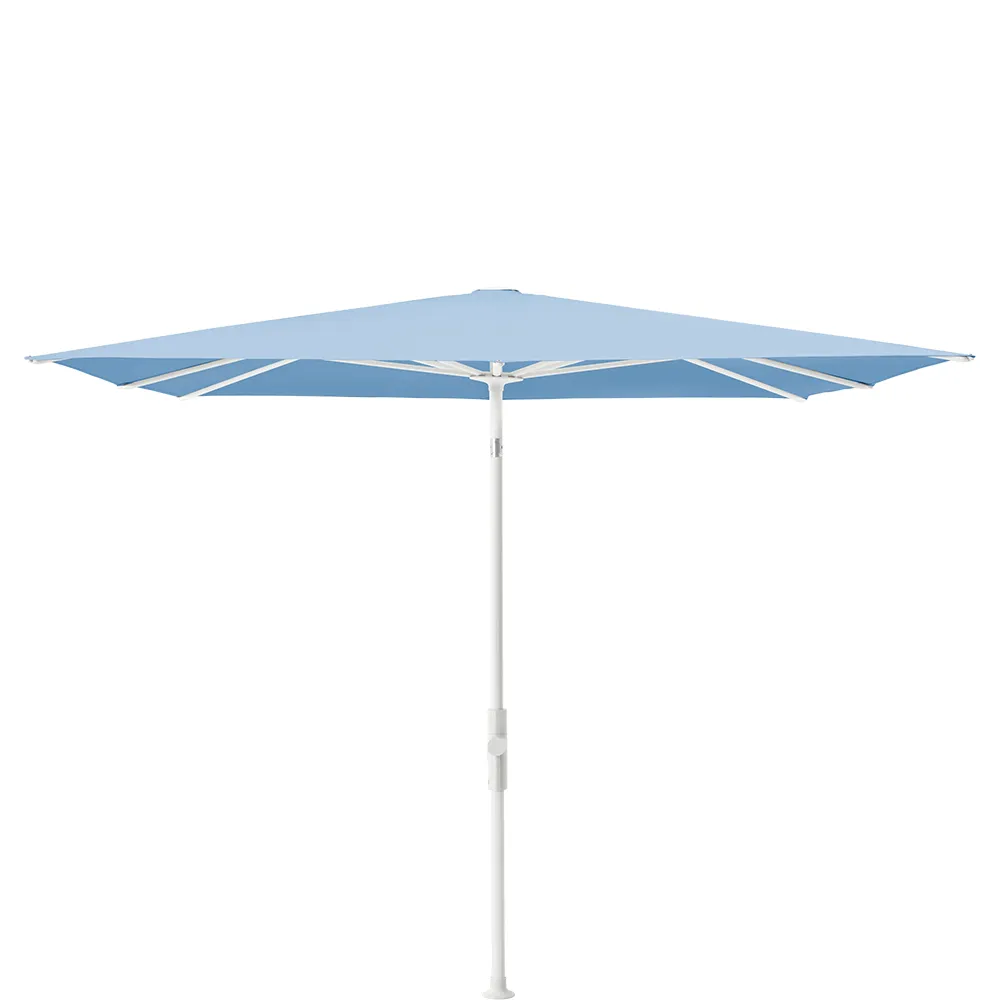 Glatz Twist parasol 240×240 cm matt white Kat.5 515 Cloud