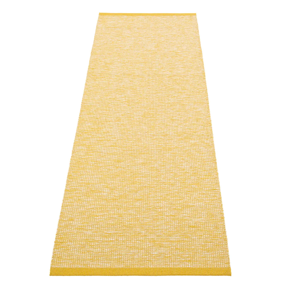 Pappelina Sam tæppe 70 x 225 cm Mustard/Cream