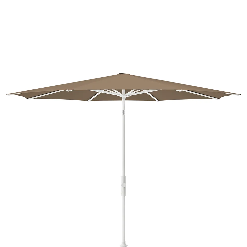 Glatz Twist 270 cm parasol matt white Kat.5 805 Walnut