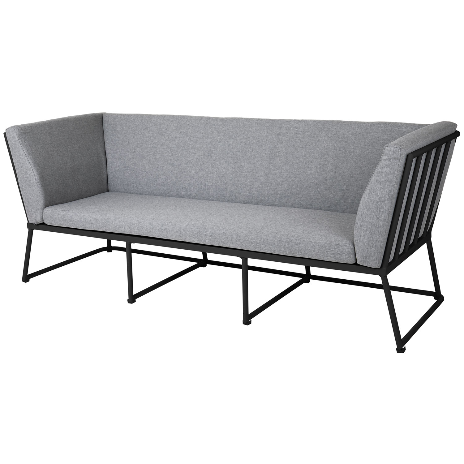 Brafab Vence 3-personers sofa sort/grå