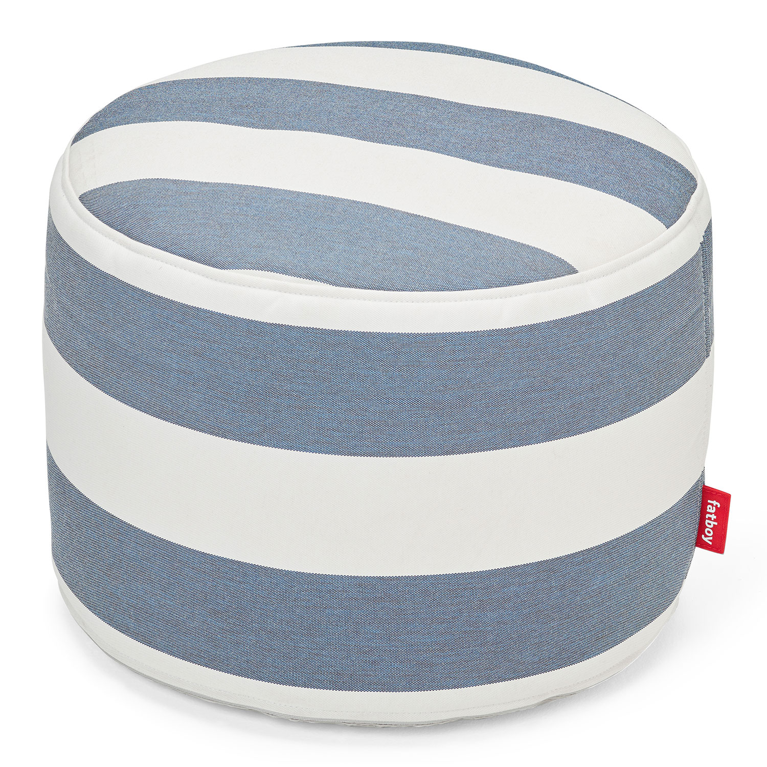 Fatboy Point outdoor pouf stripe ocean blue