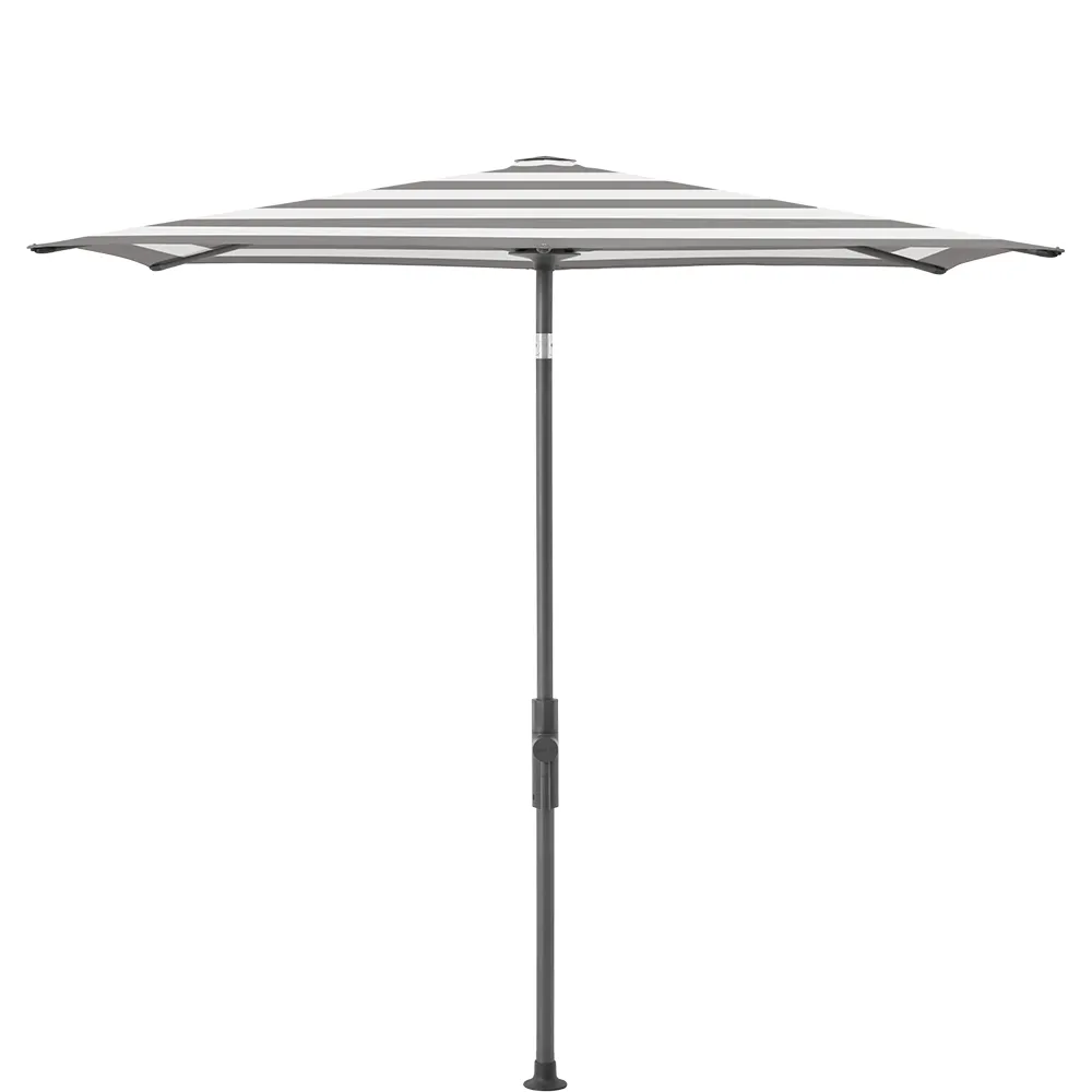 Glatz Twist parasol 250×200 cm anthracite Kat.5 570 Steel Stripe