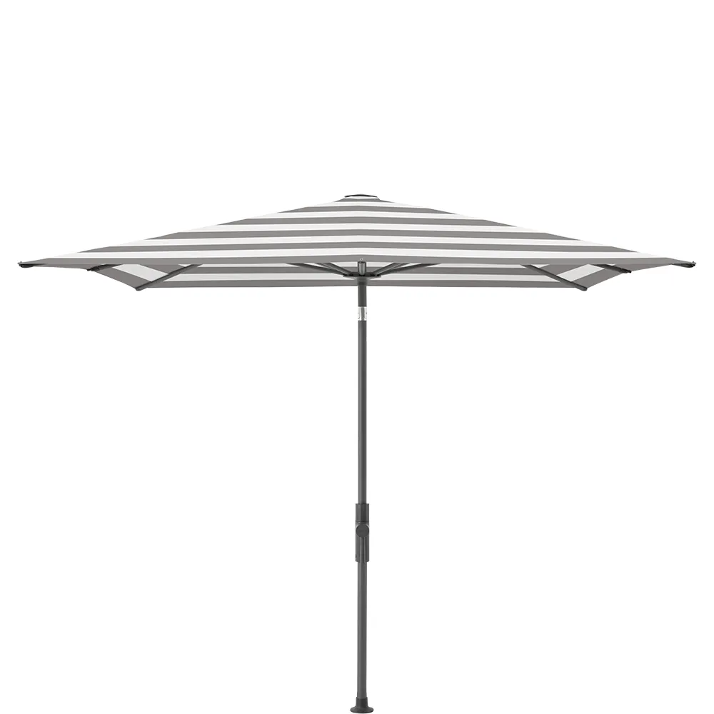 Glatz Twist parasol 240×240 cm anthracite Kat.5 570 Steel Stripe