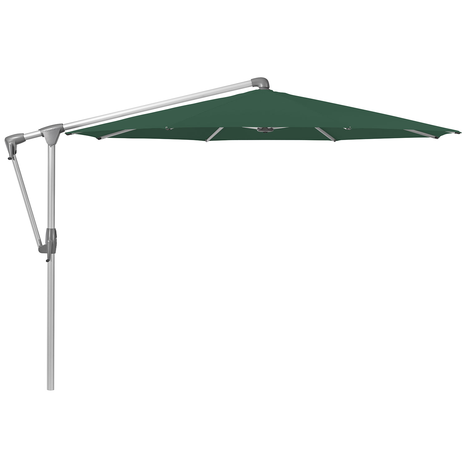 Glatz Sunwing Casa Frithængende Parasol 330 cm Kat.5 Anodiseret Alu/521 Aloe Glatz